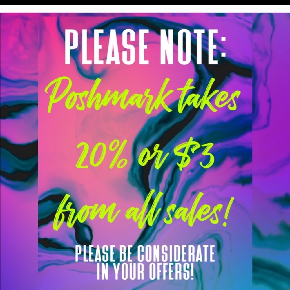POSHMARK TAKES 20% ON ALL ORDERS